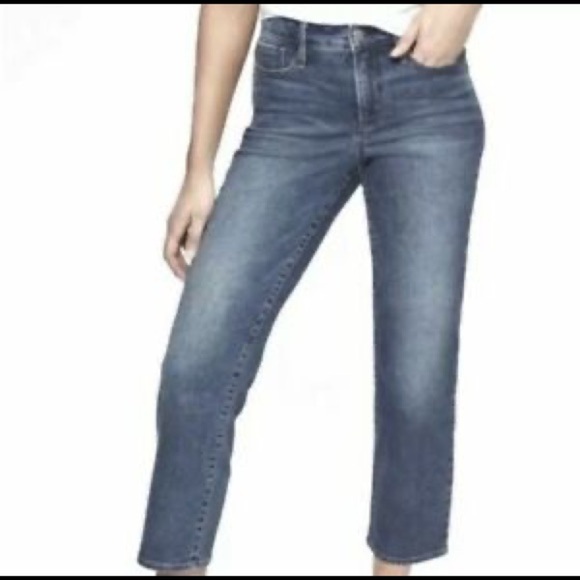 Athleta Sculptek Medium Wash Straight Leg Ankle Jeans size 2 - Picture 1 of 8